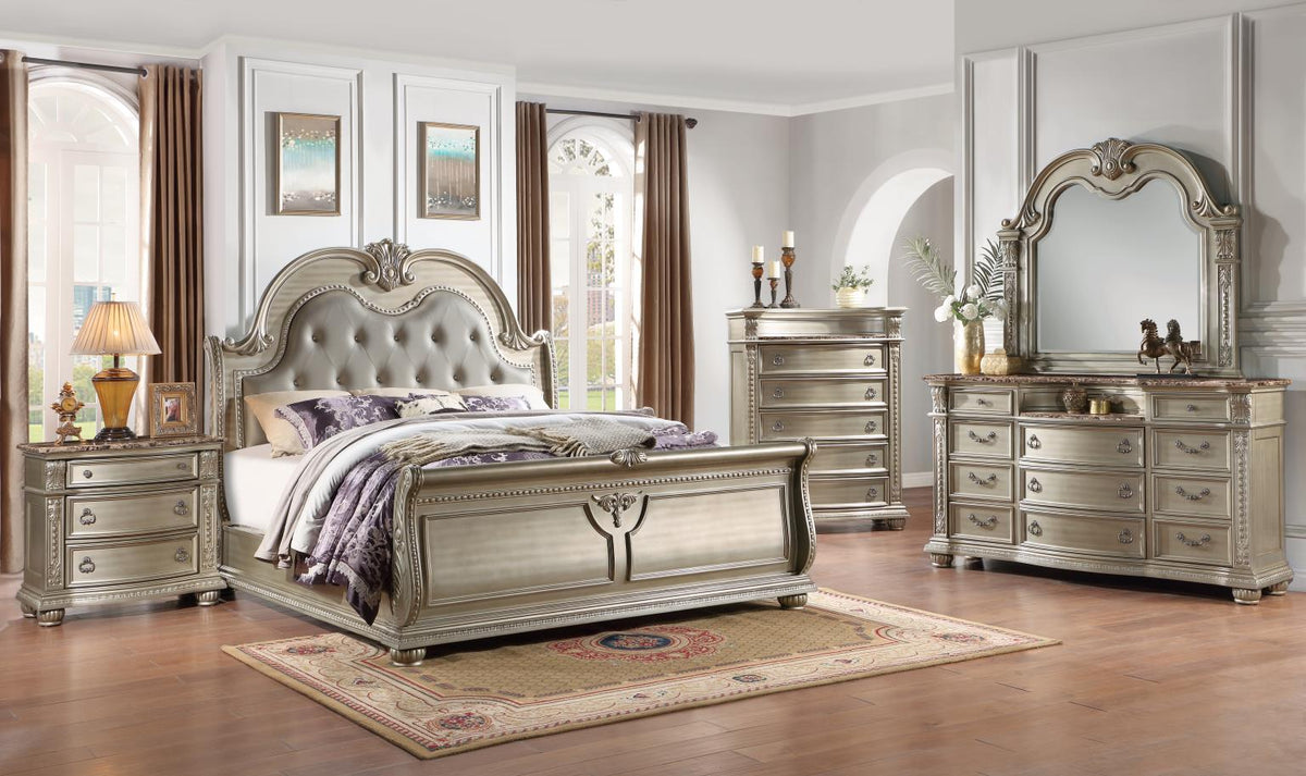 King Bed - Dresser - Mirror