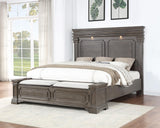 Dark Gray King Bed