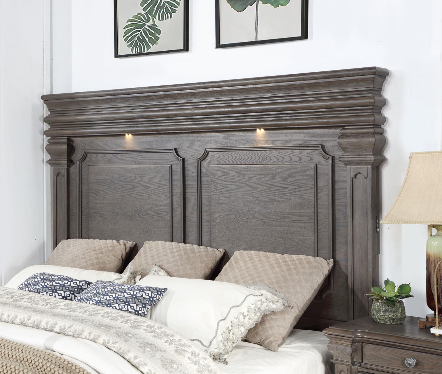 Dark Gray Queen Bed