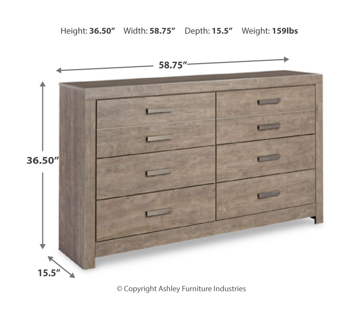 Culverbach Six Drawer Dresser