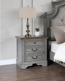 Gray Rustic Nightstand