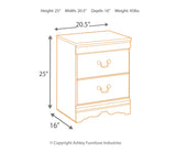 Huey Vineyard Two Drawer Night Stand