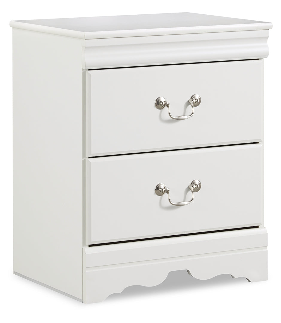 Anarasia Two Drawer Night Stand