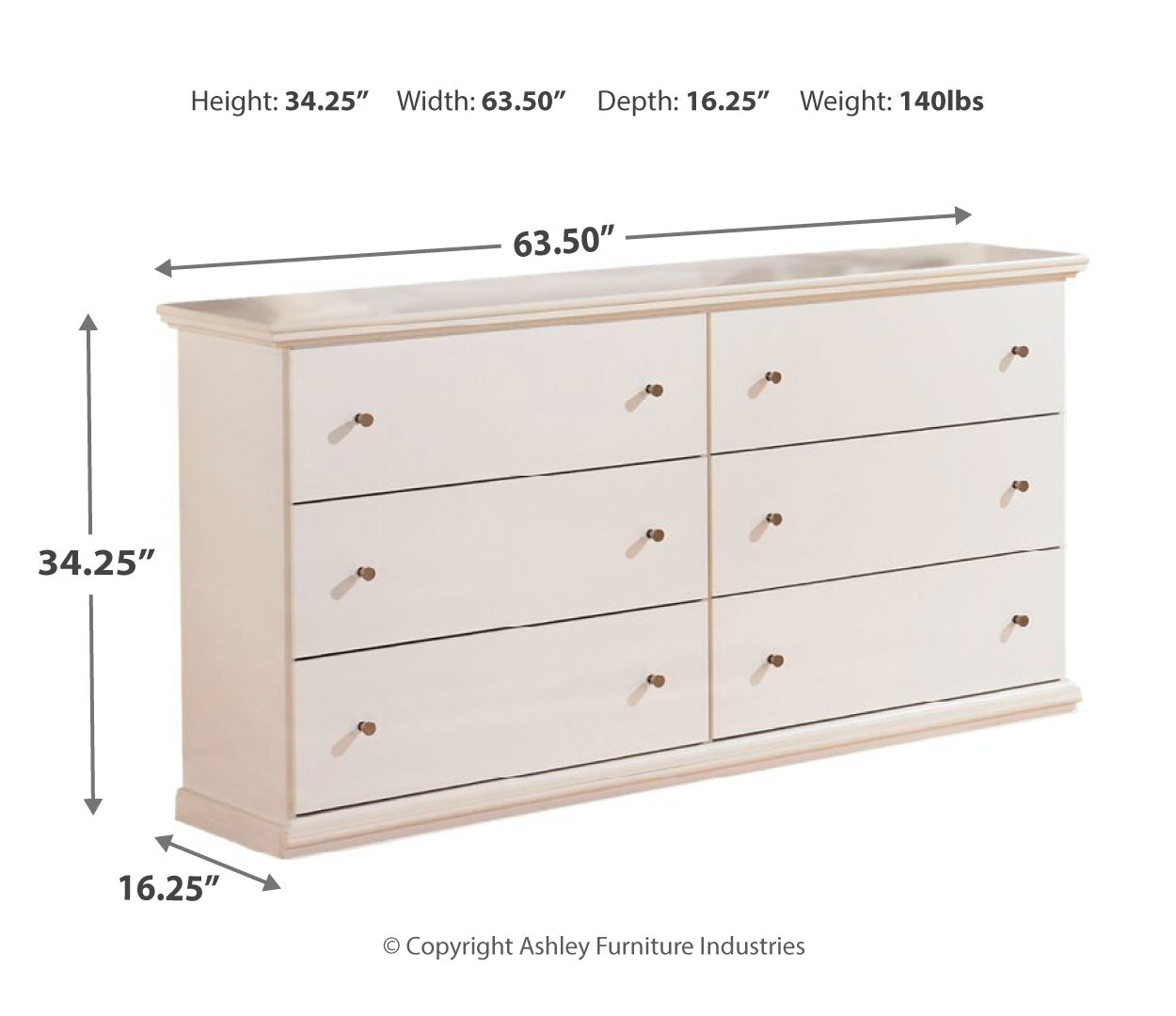 Bostwick Shoals Six Drawer Dresser