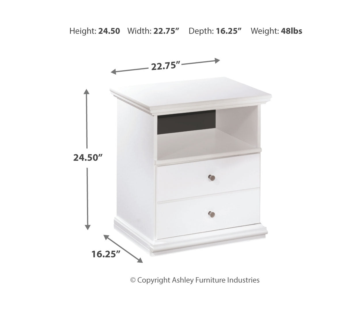 Bostwick Shoals One Drawer Night Stand