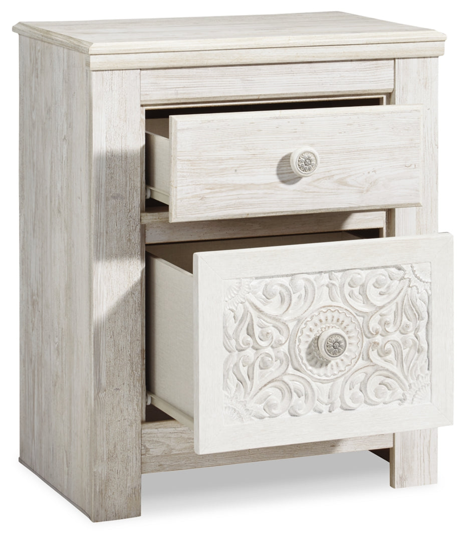 Paxberry Two Drawer Night Stand