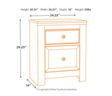 Paxberry Two Drawer Night Stand