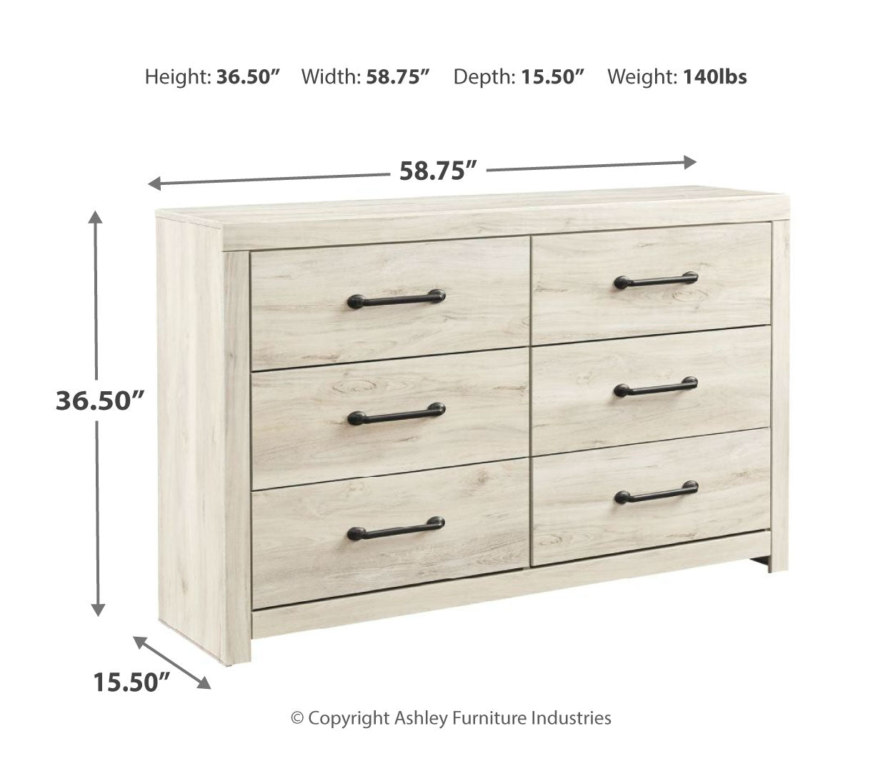 Cambeck Six Drawer Dresser