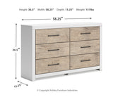 Charbitt Six Drawer Dresser