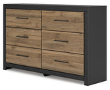 Vertani Six Drawer Dresser