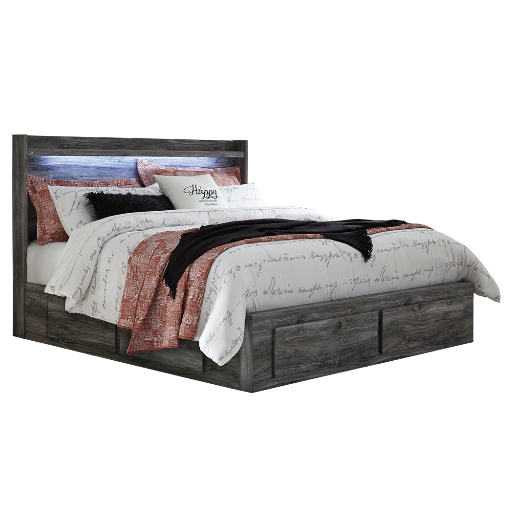 Baystorm Panel Bed with 4 Storage Drawers