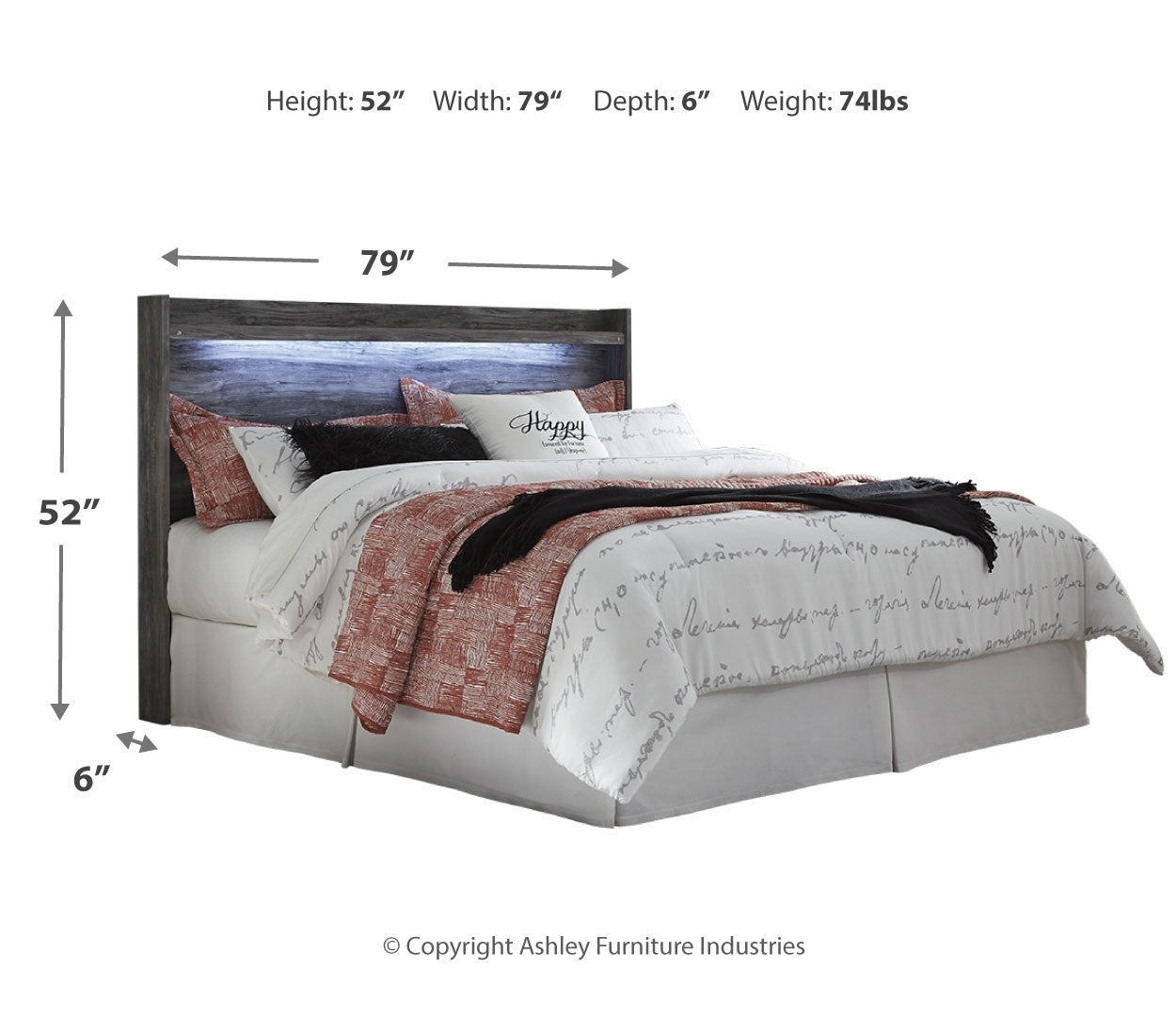 Baystorm King Panel Headboard