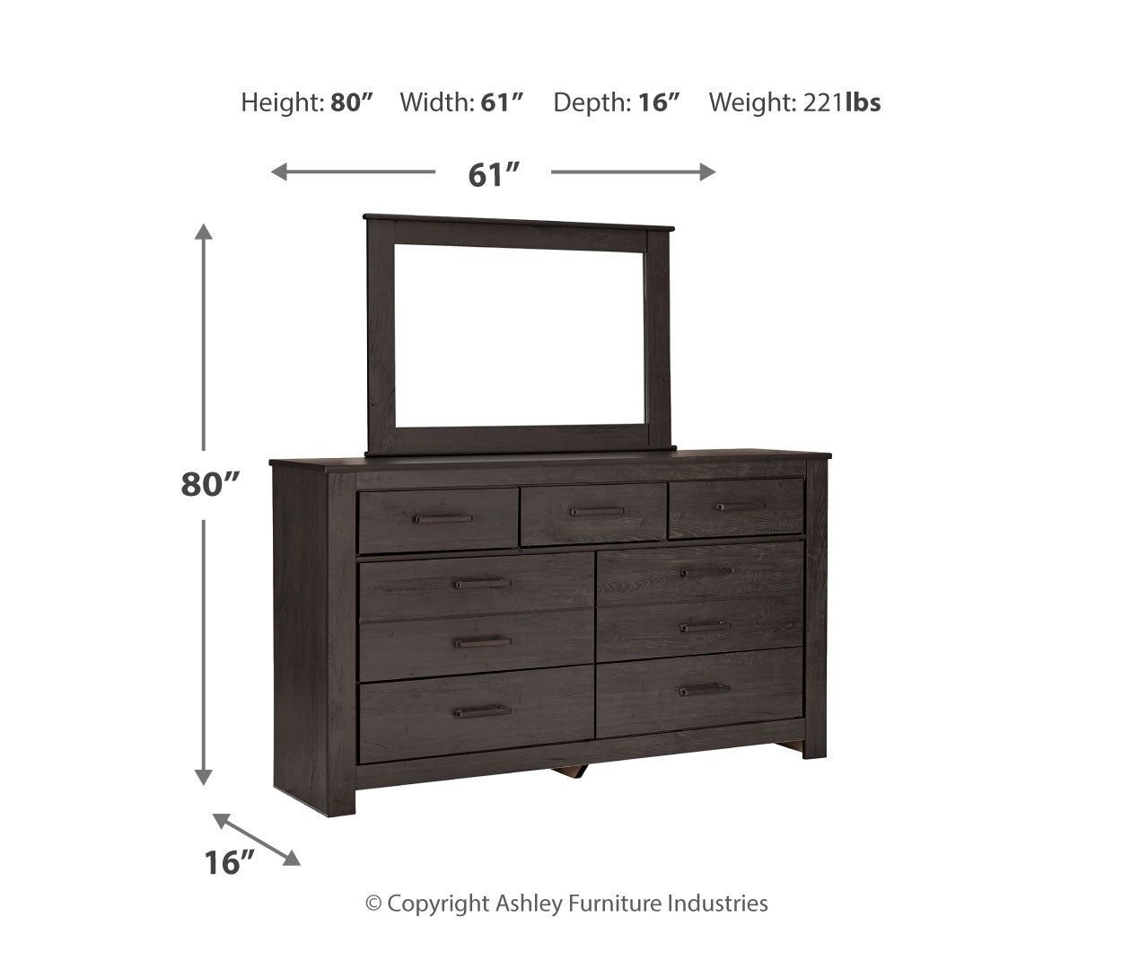 Brinxton Dresser and Mirror