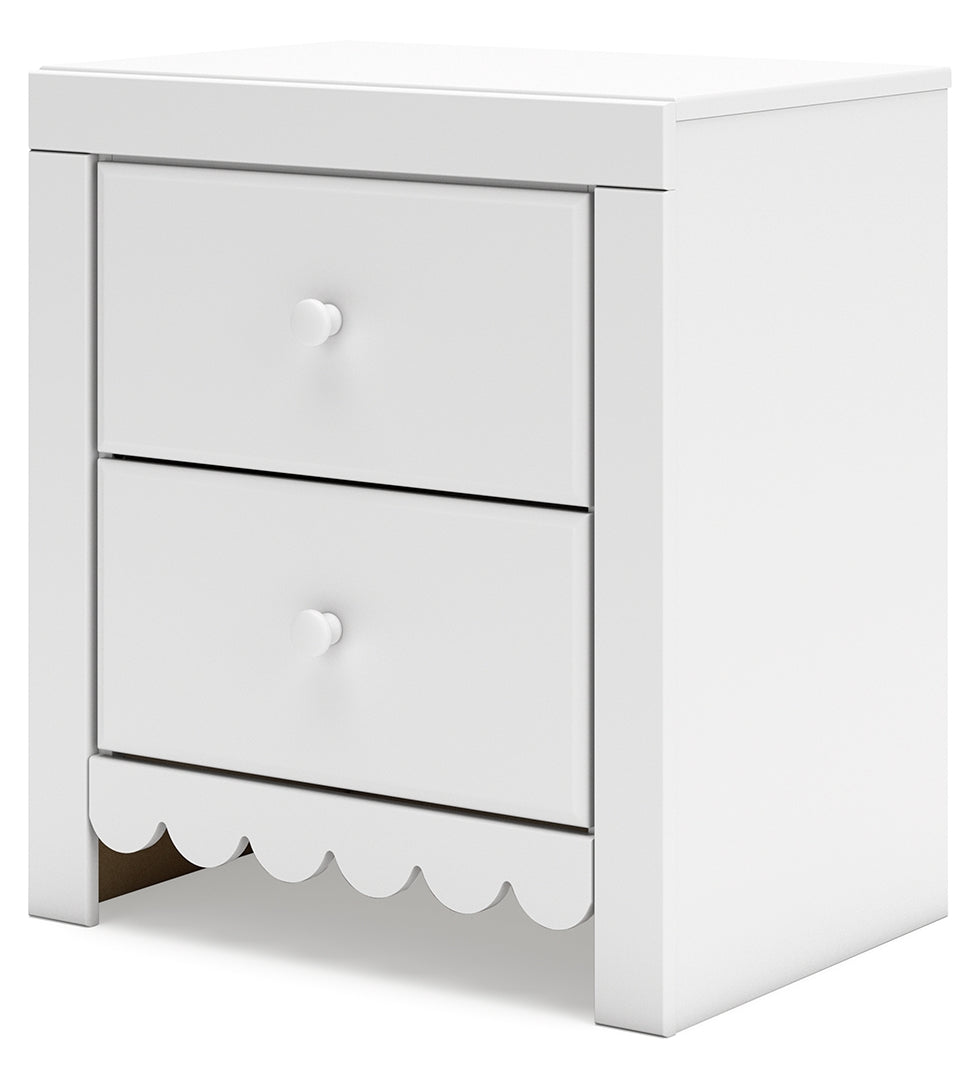 Mollviney Two Drawer Night Stand