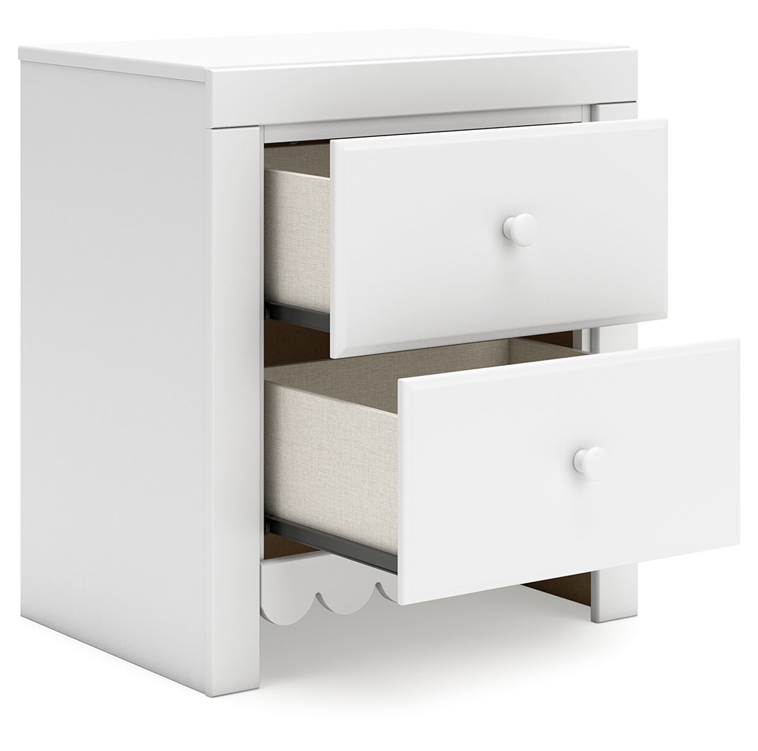 Mollviney Two Drawer Night Stand