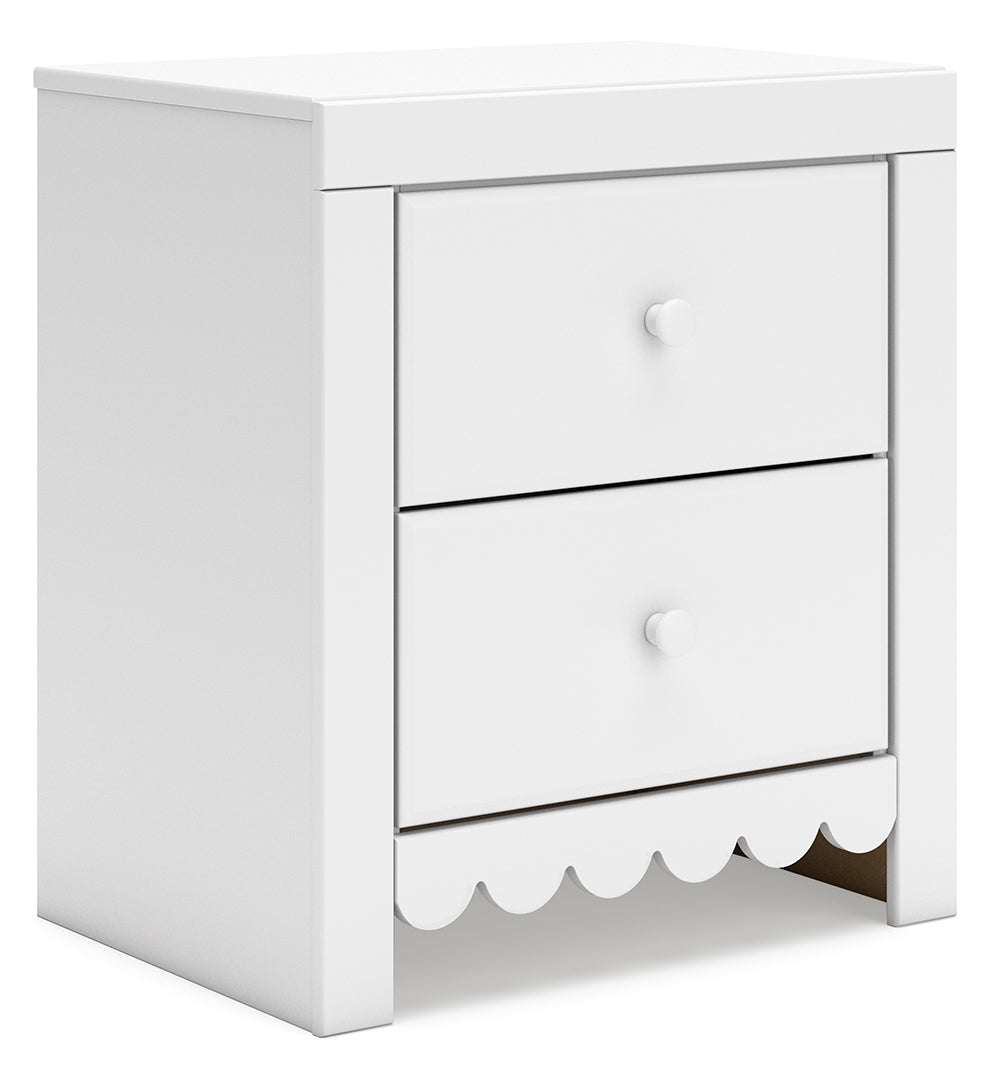 Mollviney Two Drawer Night Stand