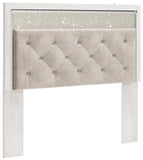 Altyra Queen Panel Headboard Bed with Mirrored Dresser, Chest and Nightstand