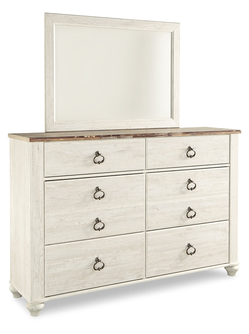 Willowton Dresser and Mirror