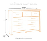 Bellaby Seven Drawer Dresser