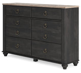 Nanforth Six Drawer Dresser