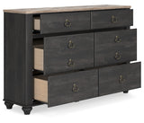 Nanforth Six Drawer Dresser