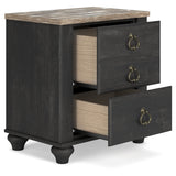 Nanforth Two Drawer Night Stand