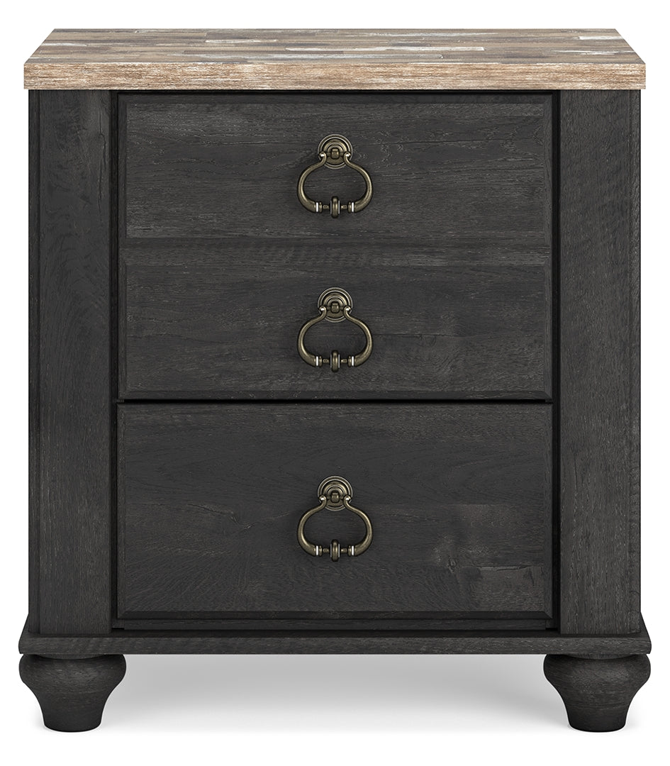 Nanforth Two Drawer Night Stand