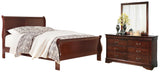 Alisdair Queen Sleigh Bed with Mirrored Dresser