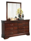 Alisdair Queen Sleigh Bed with Mirrored Dresser, Chest and Nightstand