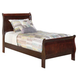 Alisdair Twin Sleigh Bed with Mirrored Dresser