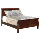 Alisdair Full Sleigh Bed with Mirrored Dresser, Chest and 2 Nightstands