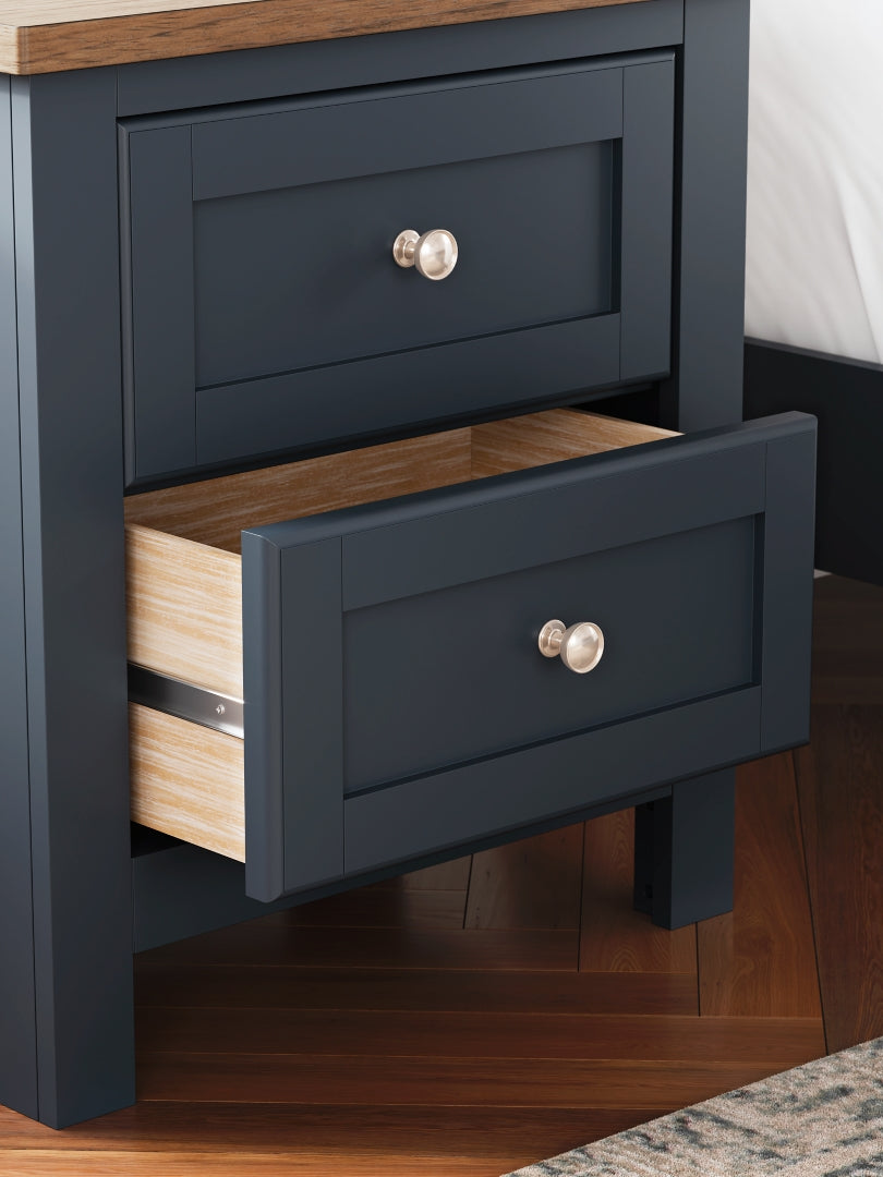 Landocken Two Drawer Night Stand