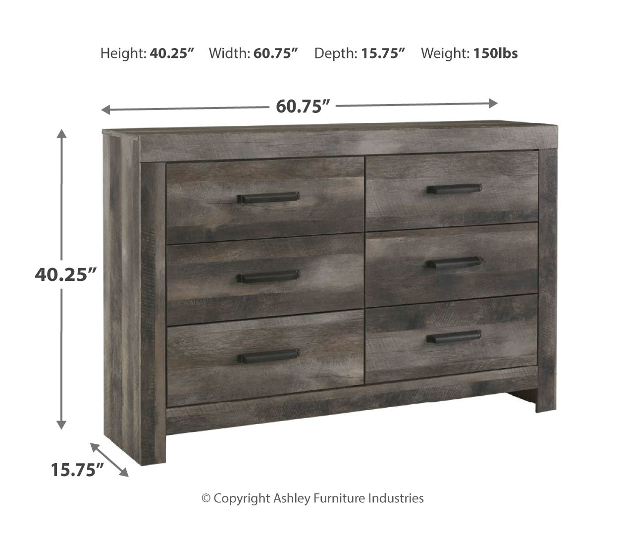 Wynnlow Six Drawer Dresser