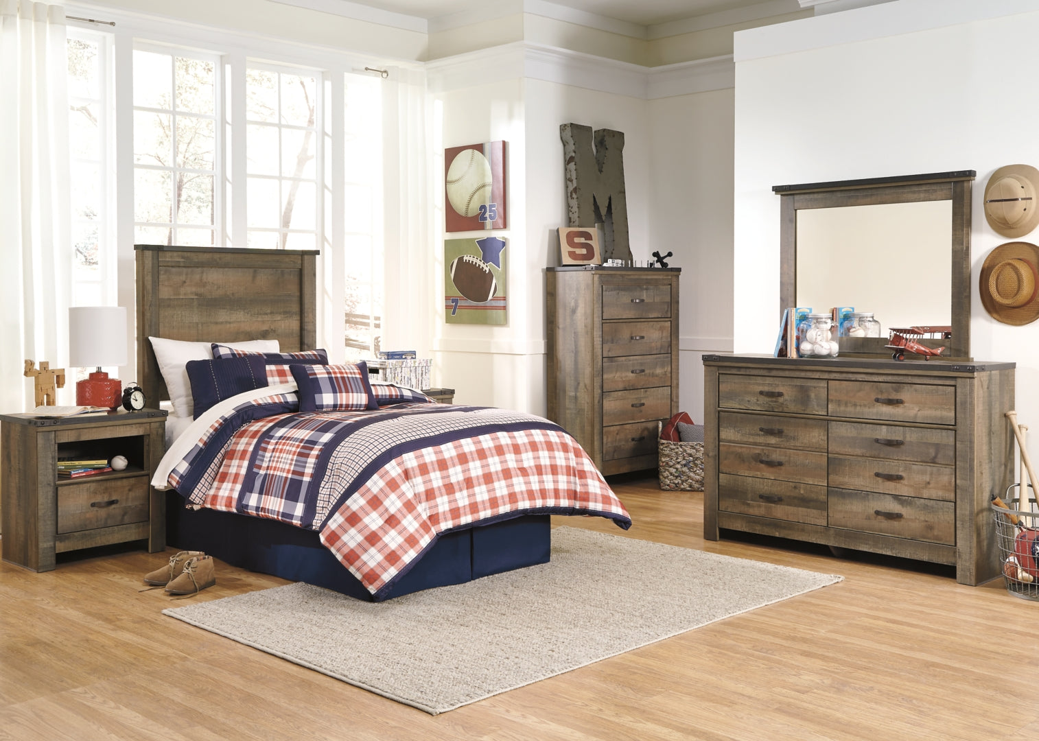 Trinell Twin Panel Headboard