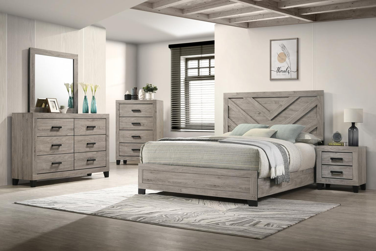 Queen Bed Frame - Dresser - Mirror - Chest - Nightstand