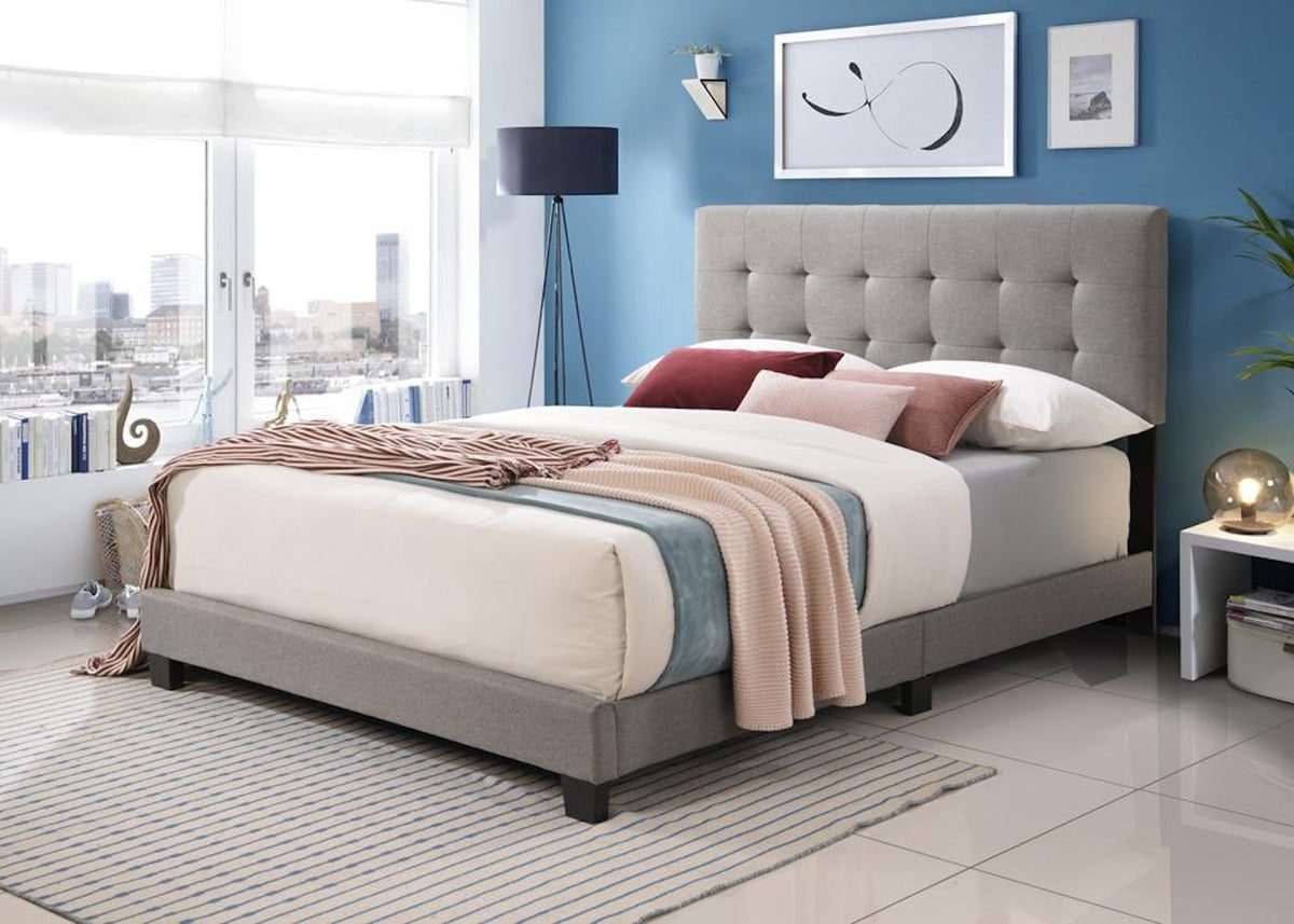 Light Gray Twin Bed