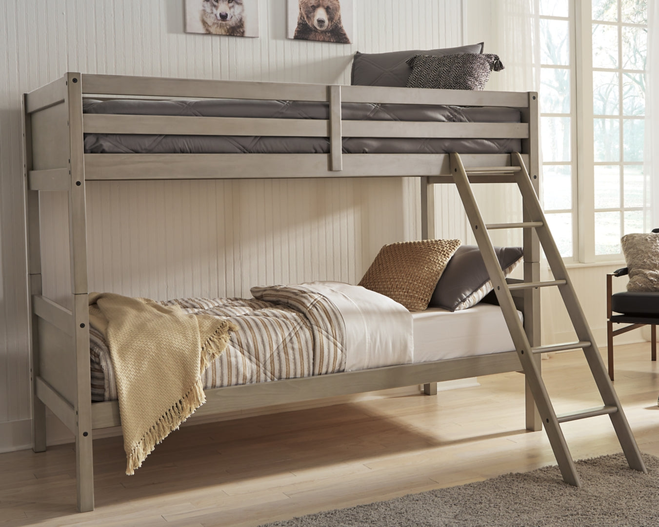 Lettner Twin/Twin Bunk Bed w/Ladder