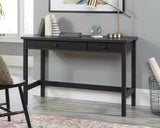 Sauder Select Rustic Writing Desk with Drawers in Raven Oak