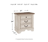 Realyn Three Drawer Night Stand