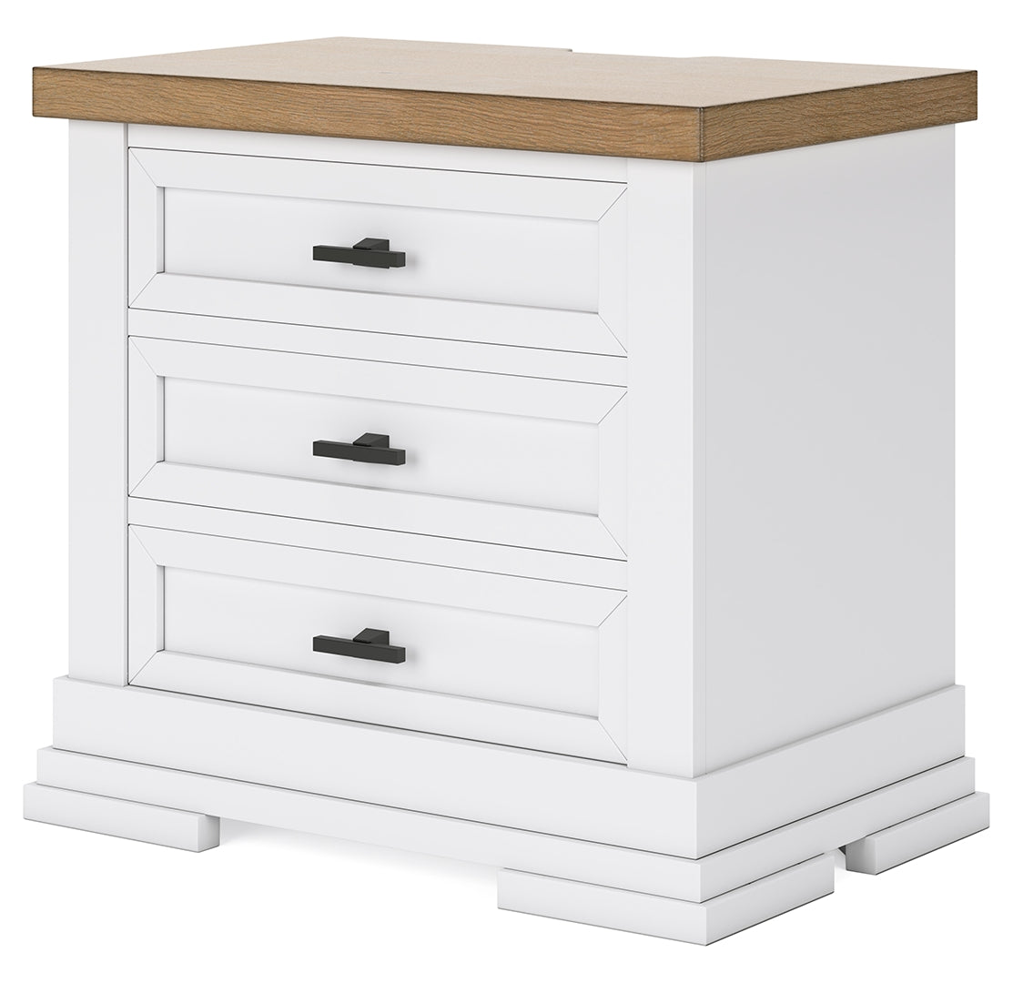 Ashbryn Three Drawer Night Stand