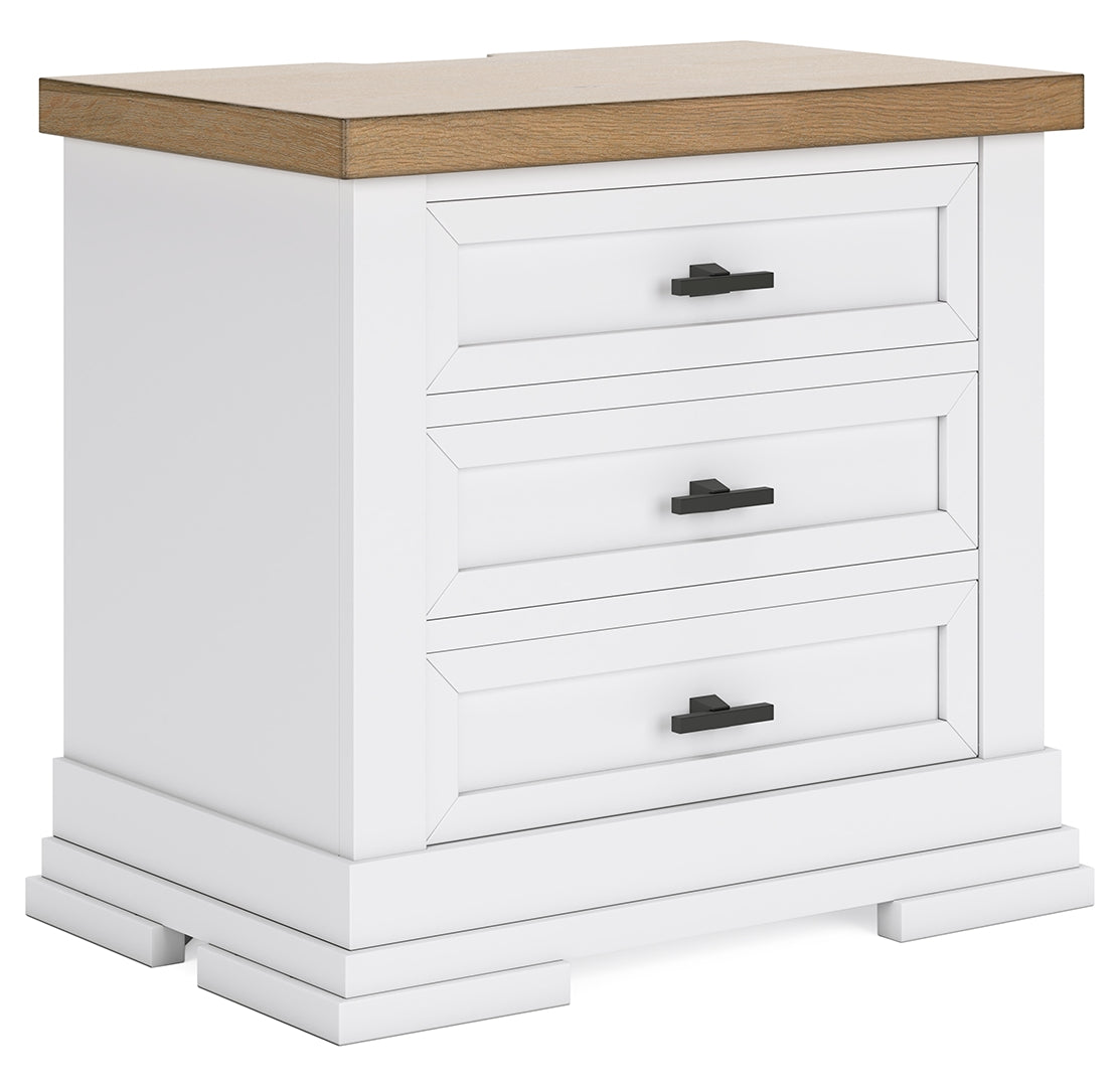 Ashbryn Three Drawer Night Stand