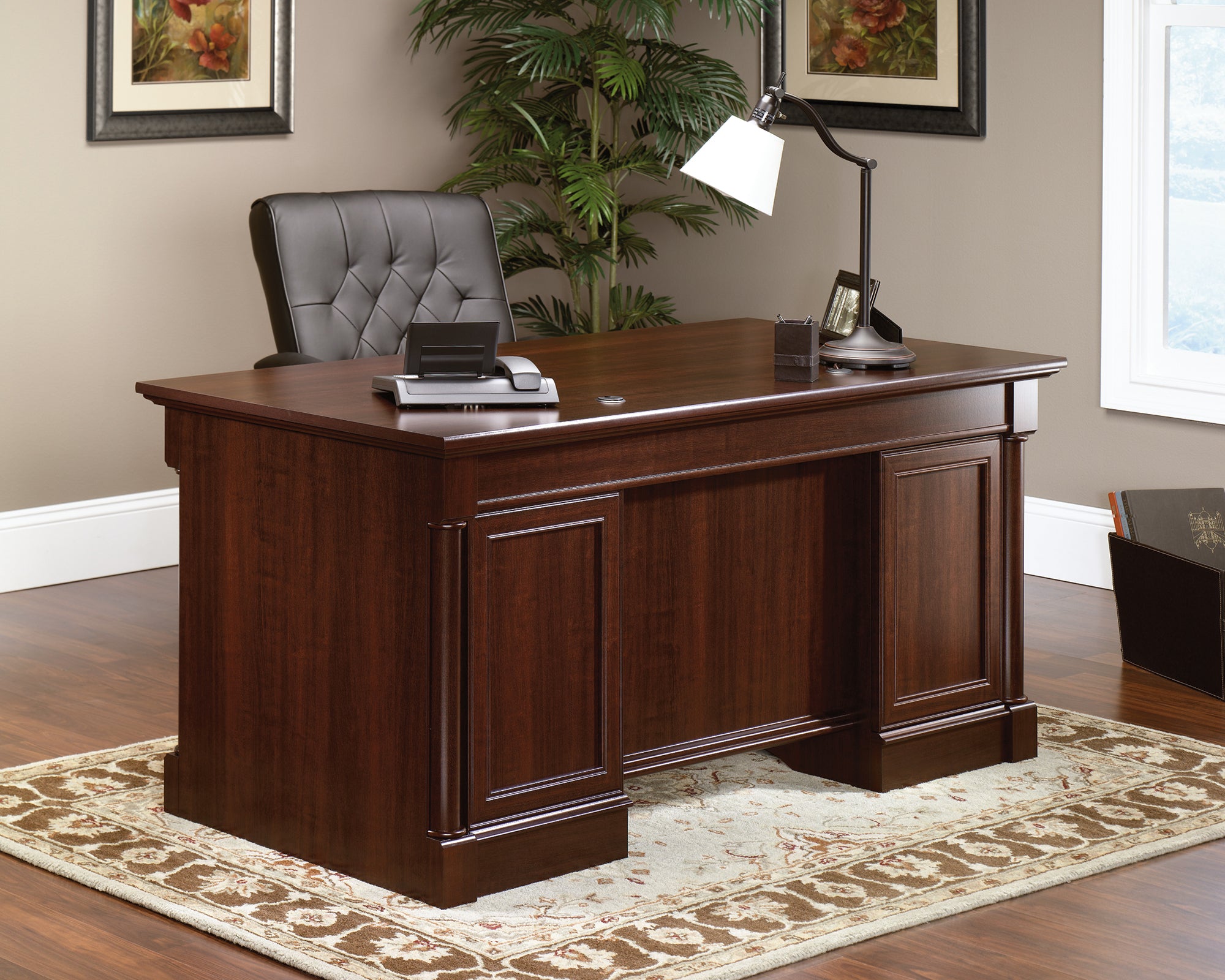 Palladia  Executive Desk in Select Cherry