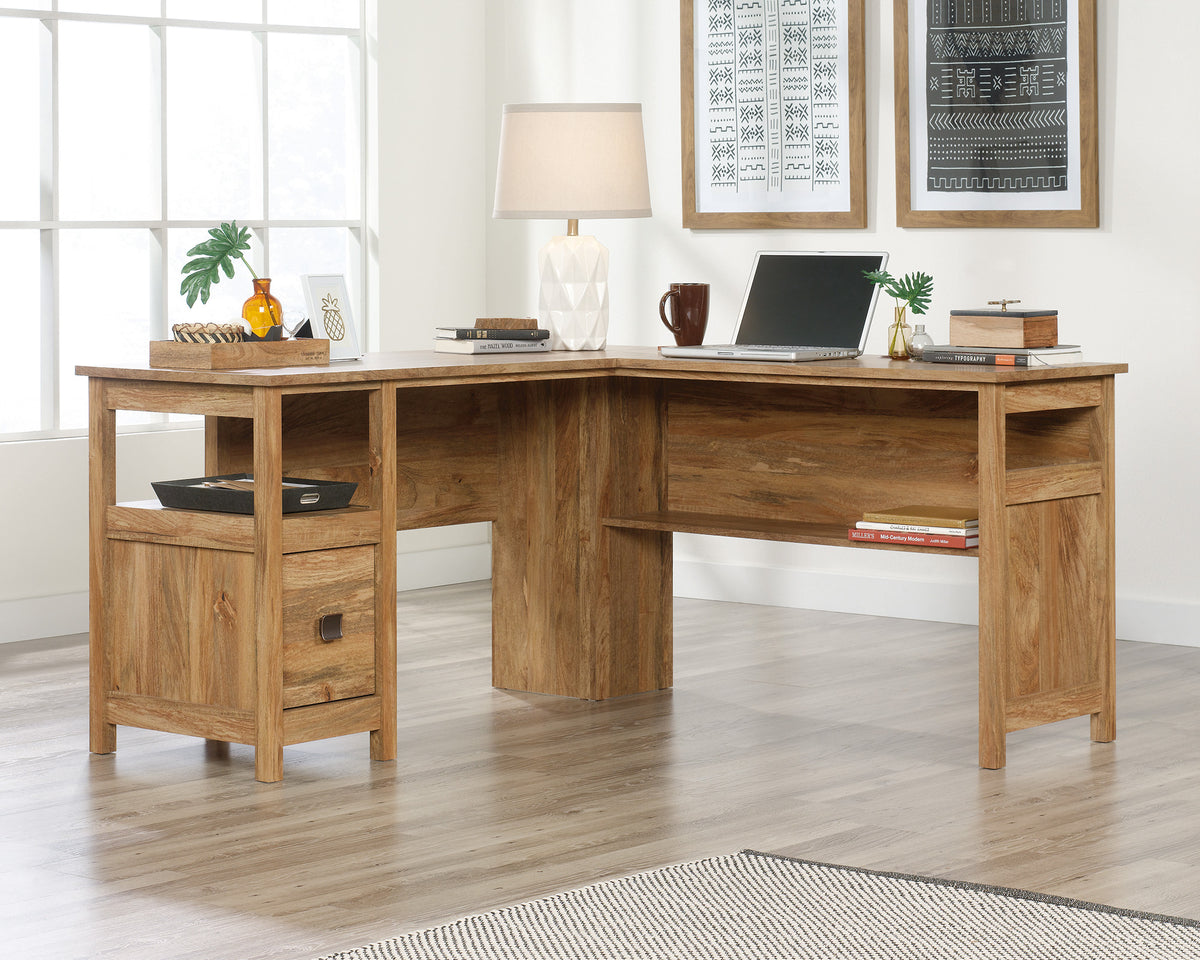 Cannery Bridge  L-Shaped Desk Sindoori Mango