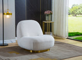 Artisan Snatched Swivel Barrel Chair White