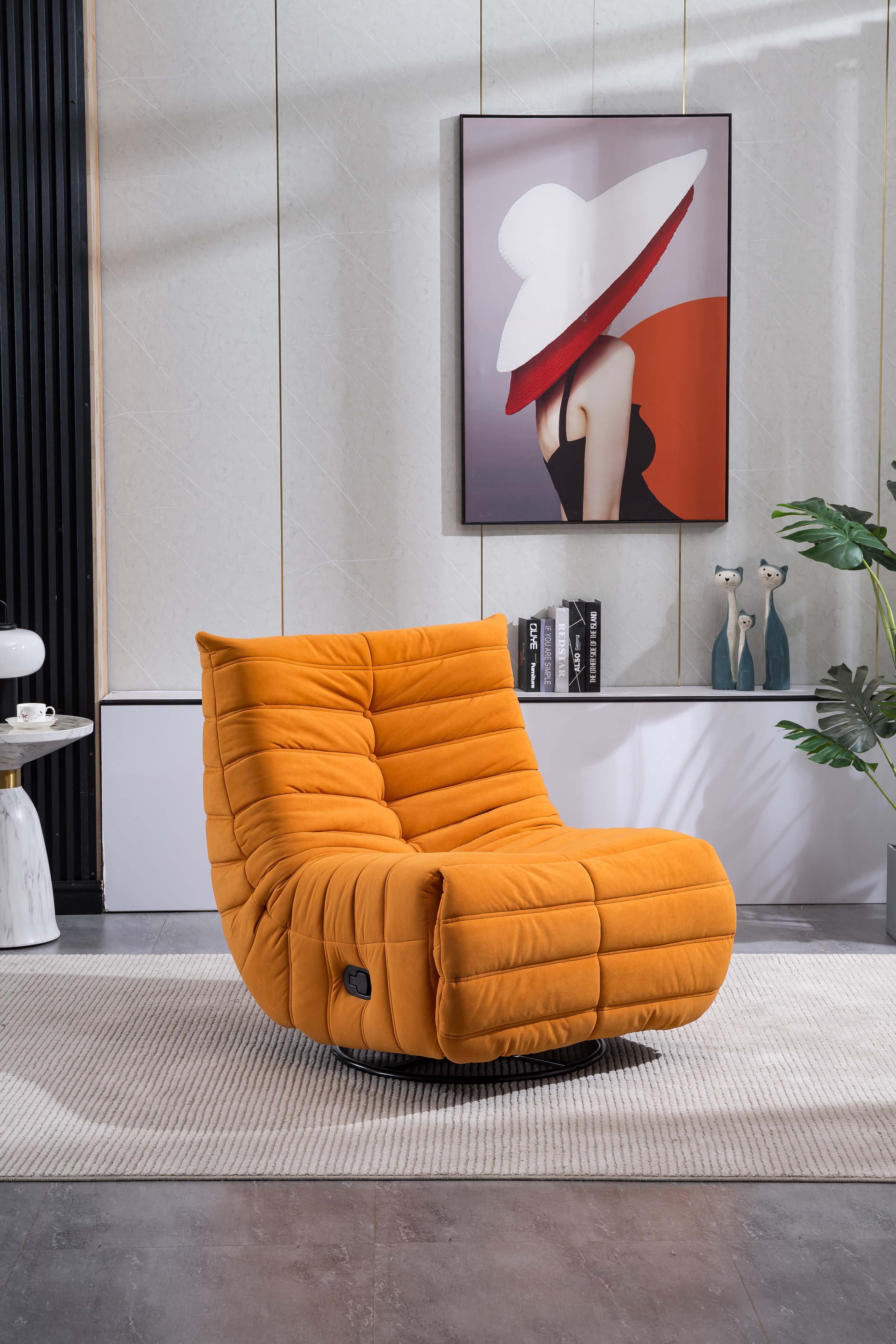 Artisan Fronniah Reclining Chair Orange