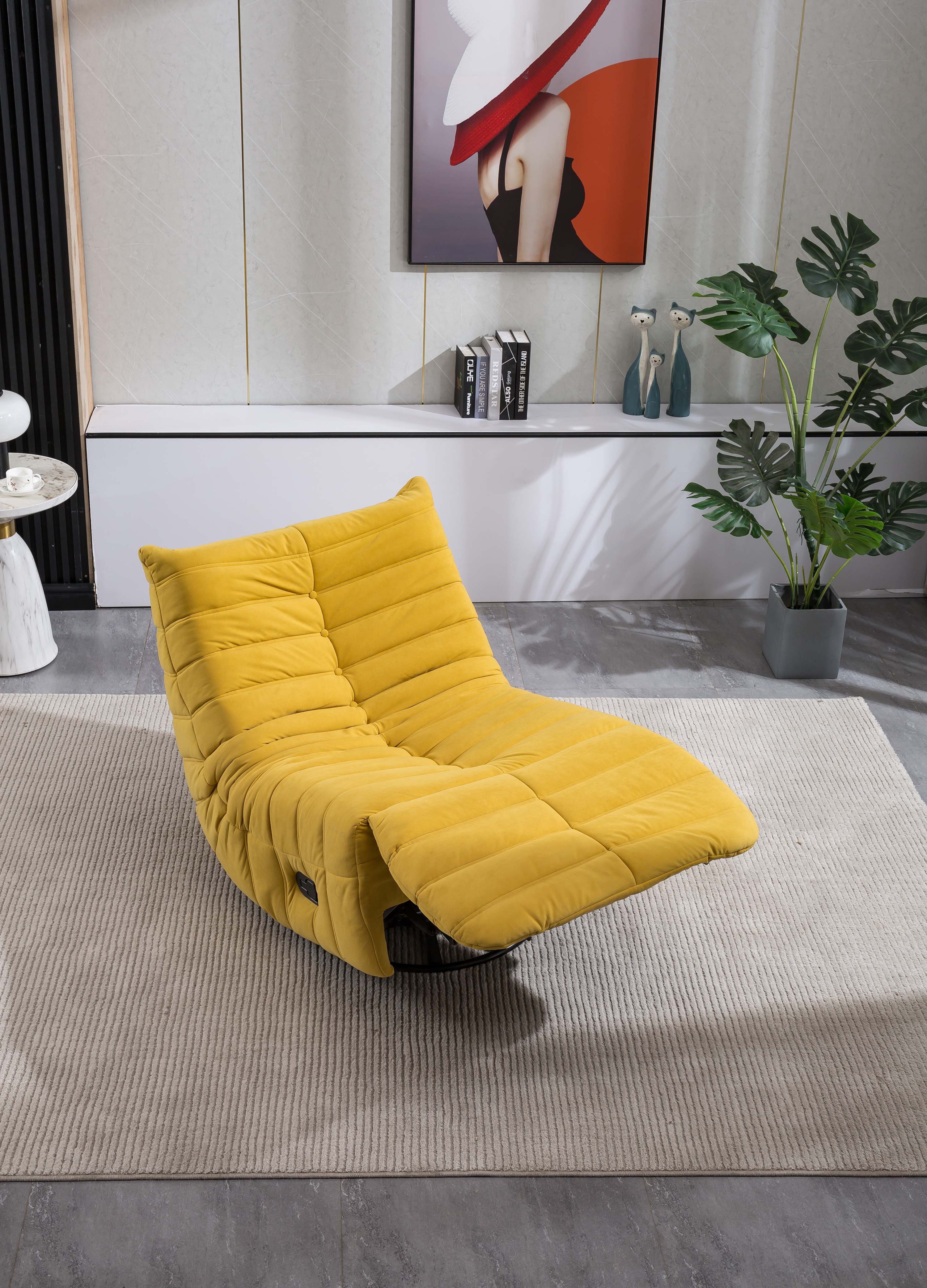 Artisan Fronniah Reclining Chair Yellow