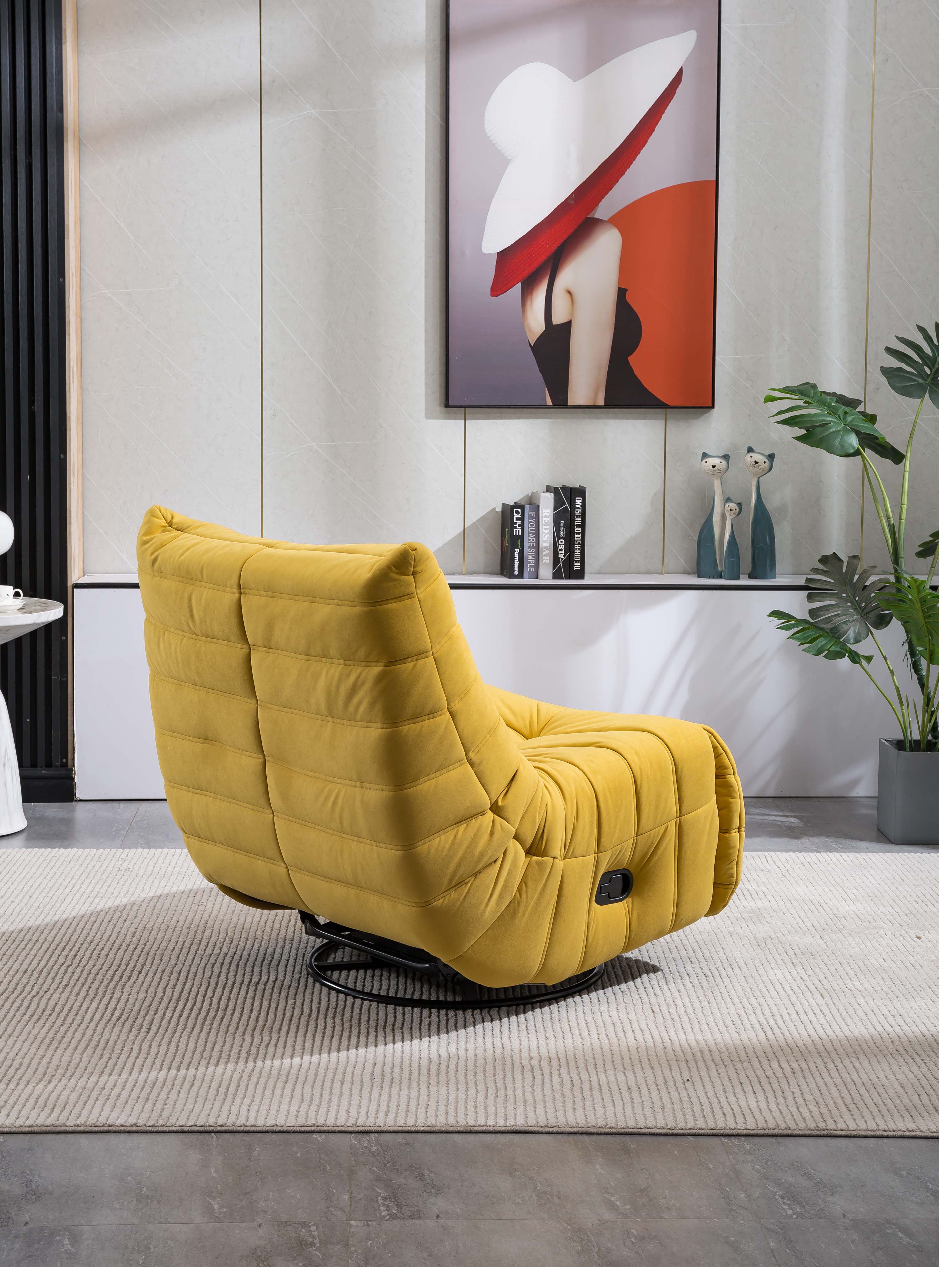 Artisan Fronniah Reclining Chair Yellow