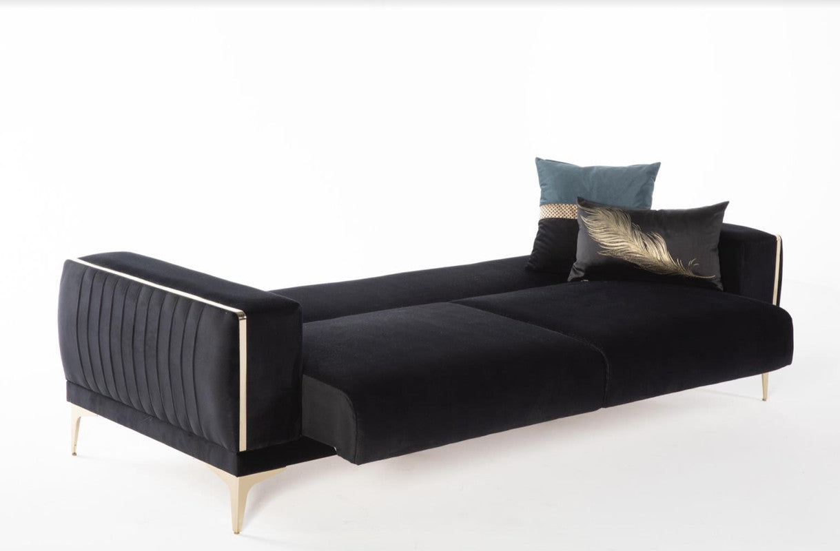 Bellona Carlino 3 Seat Sleeper Sofa by Bellona NAPOLY NAVY BLUE