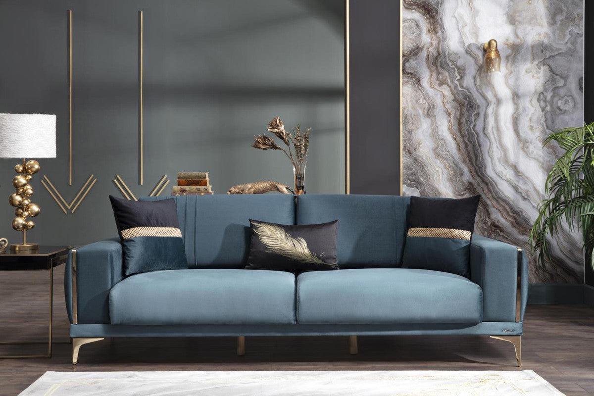 Bellona Carlino 3 Seat Sleeper Sofa by Bellona (NAPOLY E.GREEN