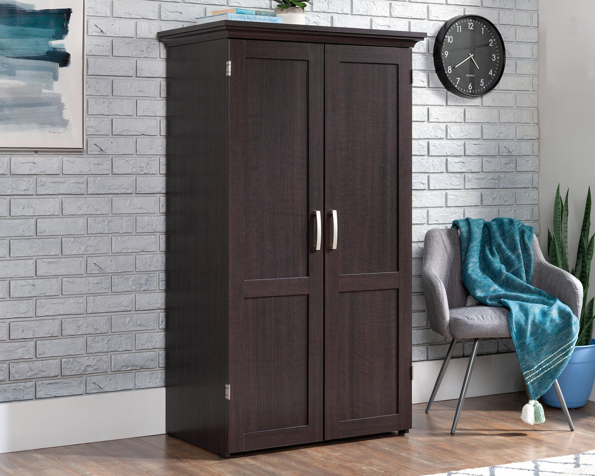 Sauder Select Craft or Office Armoire in Dakota Oak